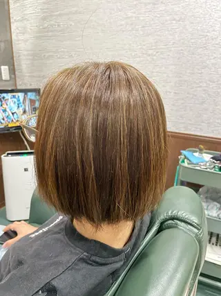 ミディアム カラー YOSHIZAWA Inc. PREMIUM   築地店所属・爲清 葵のヘアスタイル