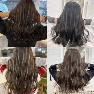 セミロング カラー ヘアアレンジ 久米 治仁のヘアスタイル
