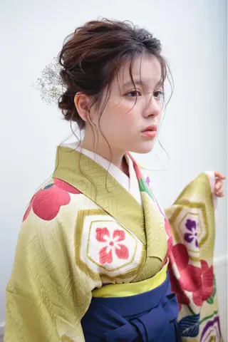 ミディアム ヘアアレンジ ぱつっとボブ/ 小野あかねのその他イメージ