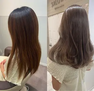 セミロング 韓国モテhair🍑 momoのヘアスタイル