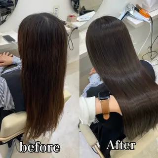 ロング 艶髪/縮毛矯正/ Core mikuaのヘアスタイル