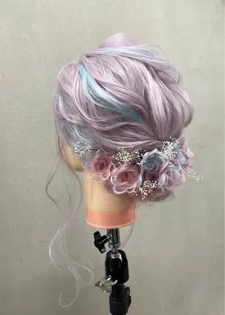 ロング 中山 郁恵のヘアスタイル