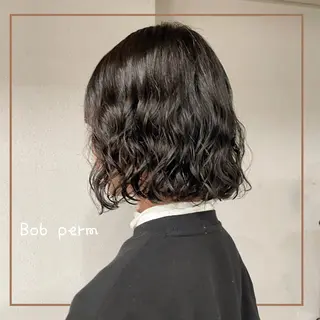 ミディアム カラー パーマ 表参道/髪質改善・ 透明感 colorのヘアスタイル