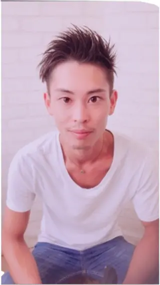 ショート カラー メンズ 福見 美保のヘアスタイル