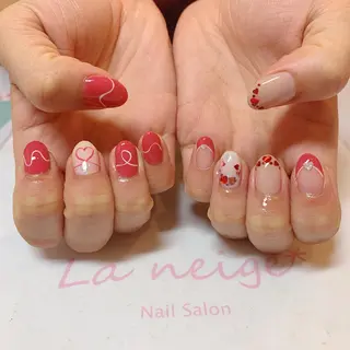 ネイル La neige* yuki 🥯🍑のネイルデザイン