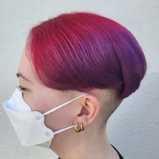 ショート カラー 社内カット講師・店長 菅原賢一のヘアスタイル