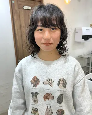 ショート カラー パーマ 銀座No.1髪質改善 縮毛矯正/本木のヘアスタイル