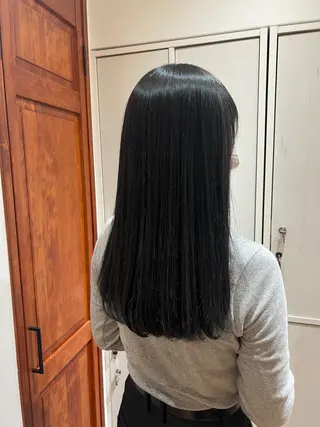 セミロング カラー 🥀韓国ヘア🥀 宮津真菜のヘアスタイル