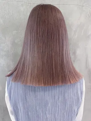 ミディアム カラー ITbyALBUM 下北沢店のヘアスタイル