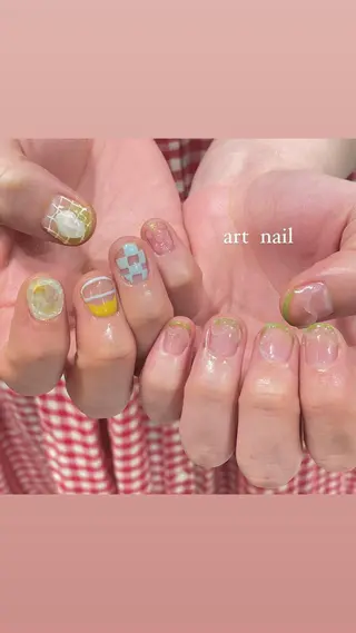 ネイル 淡色ネイル 🎀moeのネイルデザイン