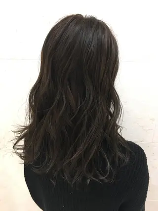 ロング カラー 斉藤 貴也のヘアスタイル