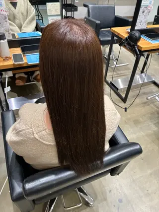 ロング 中谷 美月のヘアスタイル