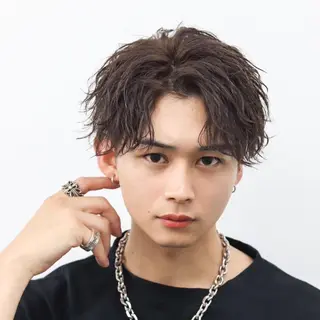 メンズ 韓国ヘア特化🇰🇷 似合わせカットパーマのヘアスタイル