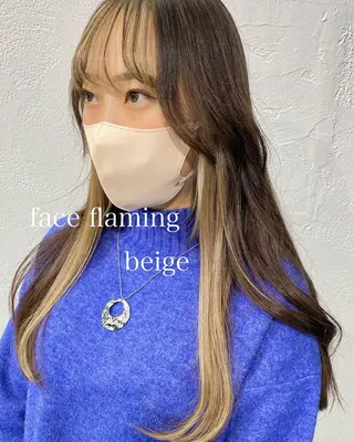 セミロング カラー インナーカラー/レイ ヤーカット♡/マキシのヘアスタイル