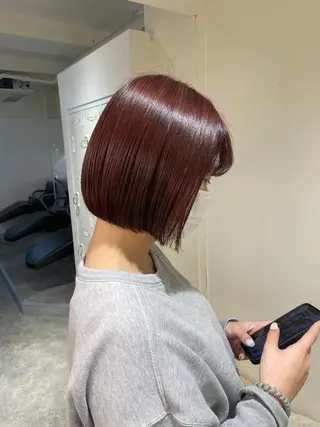 ショート カラー ヘアアレンジ ボブ /ニュアンス/ satomi🧸💖のヘアスタイル