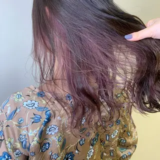 セミロング カラー ヘアアレンジ 【Sweep】おじま のぞみのヘアスタイル