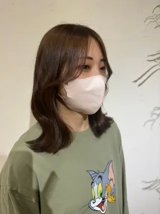 ミディアム カットモデル募集 ミネのヘアスタイル