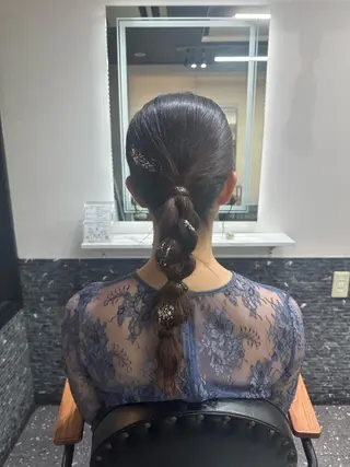 ロング ヘアアレンジ 髪質改善⭐️縮毛矯正 吉祥寺⭐️Rinaのヘアスタイル