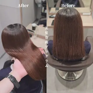 ミディアム カラー サロウィン　神戸三宮店所属・三宮No.1ブリーチ 無しカラー/杉山太貴のヘアスタイル