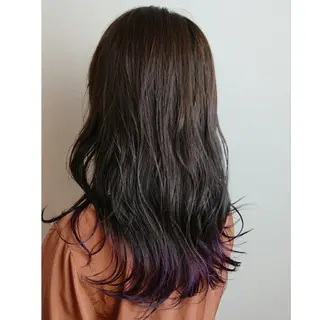 セミロング グラデ❣️インナー 派手髪Fumiyoのヘアスタイル