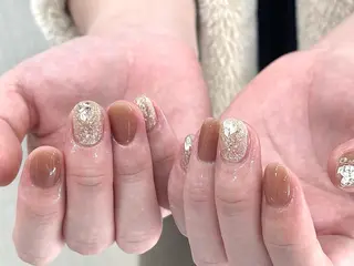 ネイル 🤎mini 🤍可愛らしいネイルのネイルデザイン