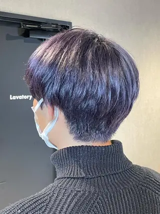 ショート カラー メンズ さと ちはるのヘアスタイル