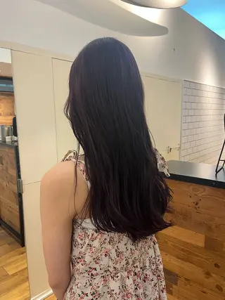ロング カラー 中村 彩奈のヘアスタイル