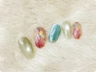 ネイル フルリール 【プライベートサロンのネイルデザイン