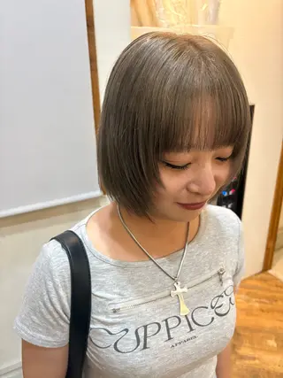 ショート La fith hair　pur茶屋町店所属・momoka/茶屋町 /艶髪カラーのヘアスタイル