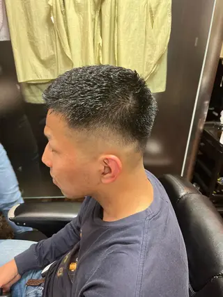 パーマ ヒロ銀座バーバーショップ難波店所属・縮毛矯正/パーマ 宮河 惇💈のヘアスタイル