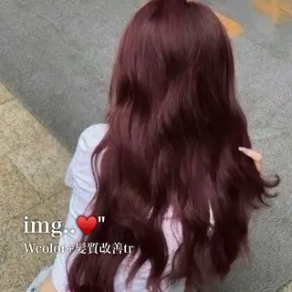 セミロング カラー モテ艶韓国ヘア 🤍りんのヘアスタイル