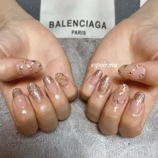 ロング ネイル espoir. muのネイルデザイン