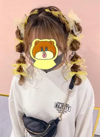 セミロング ヘアアレンジ Aries🫧 missa𓂃🤍のヘアスタイル