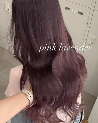 ロング カラー 透明感カラー ふうか　渋谷のヘアスタイル