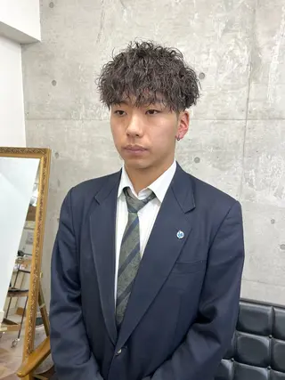 ショート パーマ メンズ Yui/メンズカラー /シャドウパーマのヘアスタイル