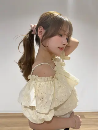 ロング カラー レイヤー/顔周り /いいぬまみかのヘアスタイル