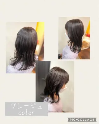 セミロング カラー 艶color💐 MASAYOのヘアスタイル