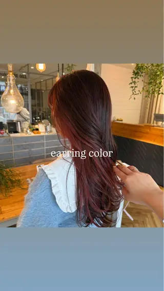 ロング カラー ヘアアレンジ 飯島 美海のヘアスタイル