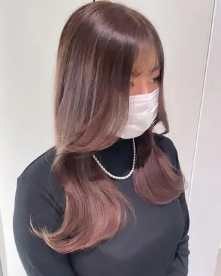 ロング 銀座／レイヤーカット 🤍内野すみれのヘアスタイル