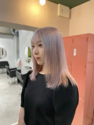 ミディアム カラー ハイトーン/メンズ/ デザイン/梅田/ミユのヘアスタイル