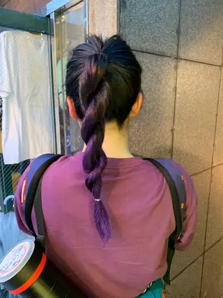 セミロング カラー ヘアアレンジ ピンクベージュ/新潟 万代/高橋桃葉🍑のヘアスタイル