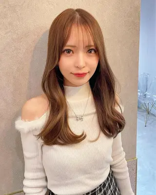 セミロング カラー 韓国ヘア🤍顔周り/ 髪質改善✨/林遼一郎のヘアスタイル