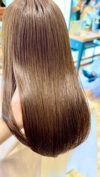 セミロング カラー パーマ 美髪ヘッドスパ🫧 西山紗奈江💆‍♀️のヘアスタイル