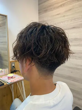 ショート パーマ メンズ Agu hair lua 上越高田西店所属・佐藤祐輔 メンズパーマのヘアスタイル