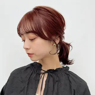 ミディアム カラー 🌱ボブ/レイヤー/ ベージュ/あやみ✨のヘアスタイル