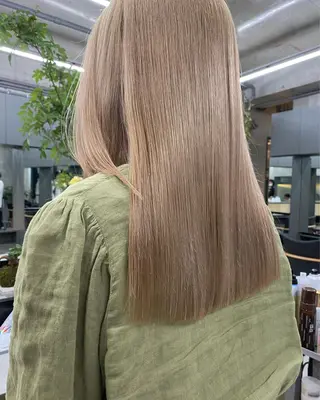 セミロング カラー 縮毛矯正/ レイヤーカット/梅田のヘアスタイル