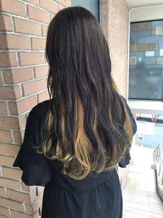 ロング カラー サロンドミルク 原宿のヘアスタイル