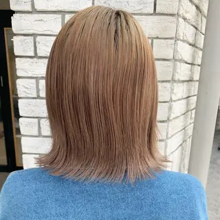 セミロング 艶カラー/暖色カラー /透明感/ryutoのヘアスタイル