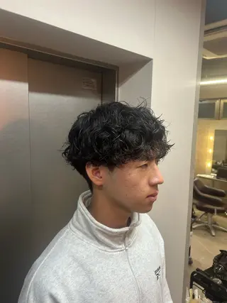 パーマ メンズ Flag hair所属・か れんのヘアスタイル