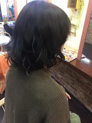 ショート パーマ マツエク・マツパ 桧山 真のヘアスタイル